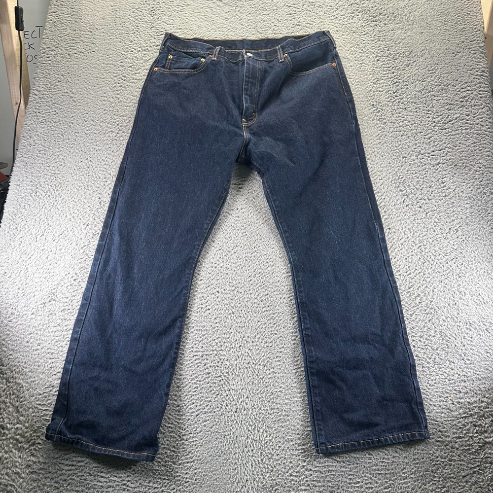 Levi's 517 Jeans Men 38x30 Blue Cotton Denim Bootcut Leg Travel Workwear Outdoor
